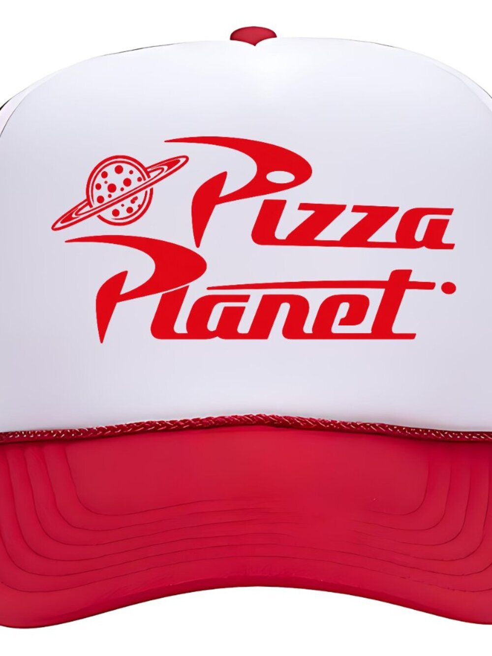 Pizza Planet Printed Retro Logo Foam Trucker Mesh Snapback Cap Hat